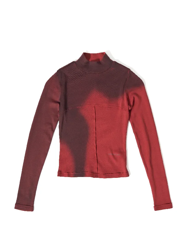 Lapped Baby Turtleneck - Maroon Blur