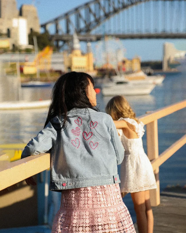 Sweet Like Me Denim Jacket | Girl | Stonewash