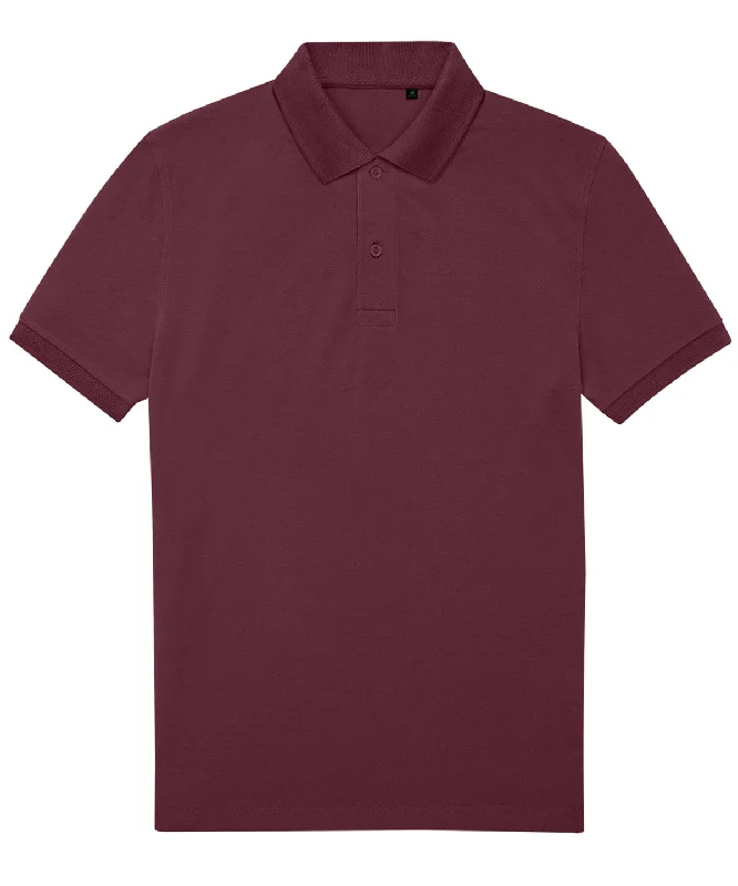 Burgundy - B&C My Eco Polo 65/35