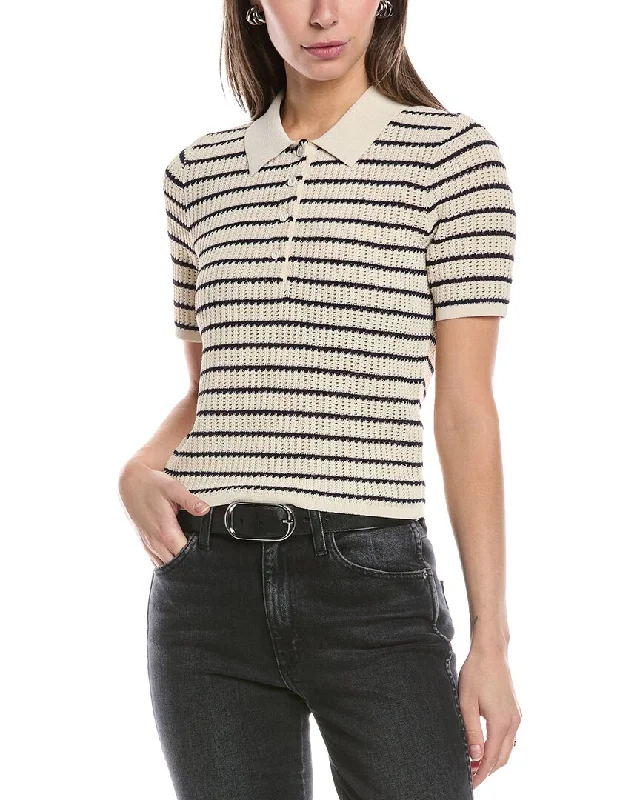 rag & bone Viola Stripe Polo Sweater