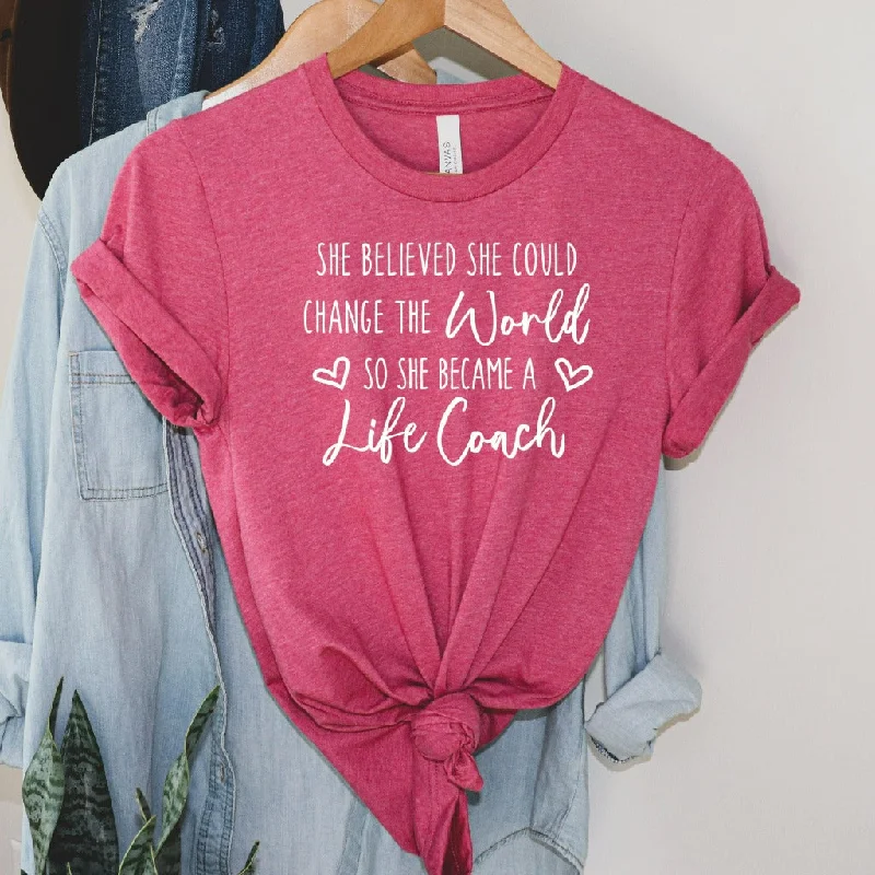 Life Coach Shirt, Change the World, Health Coach Shirt, Health Coach T-Shirt, Mental Health Coach