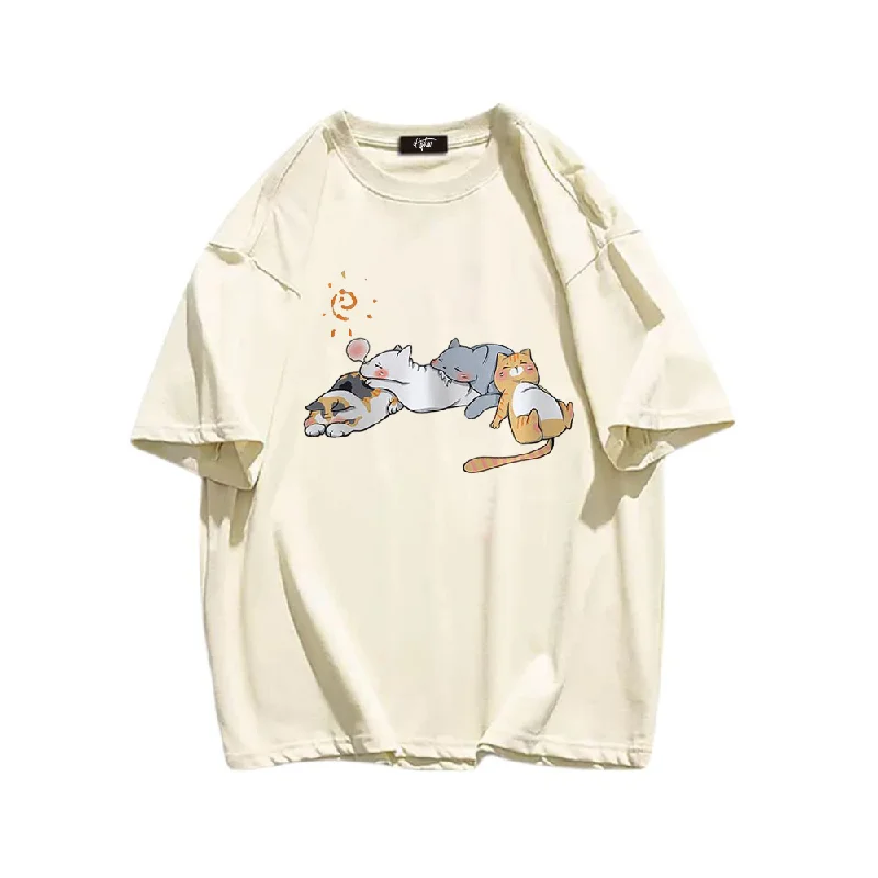 “Sleeping Lazy Cat” T-shirt