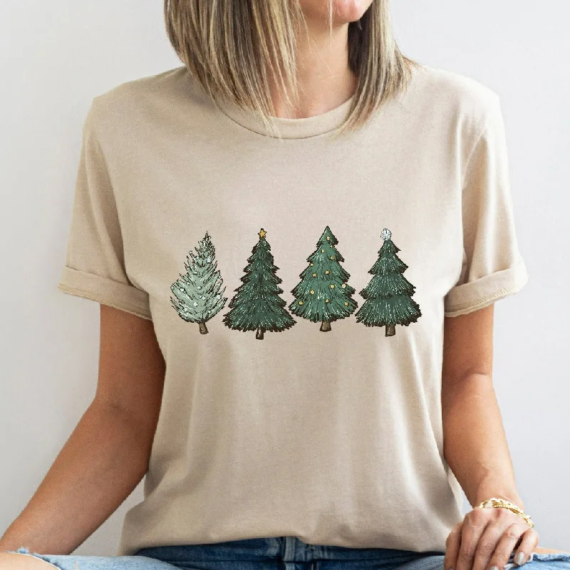 Christmas Shirt, Womens Christmas TShirt, Christmas Tree Graphic Tee, Holiday Outfit, Tree Cutting Shirts