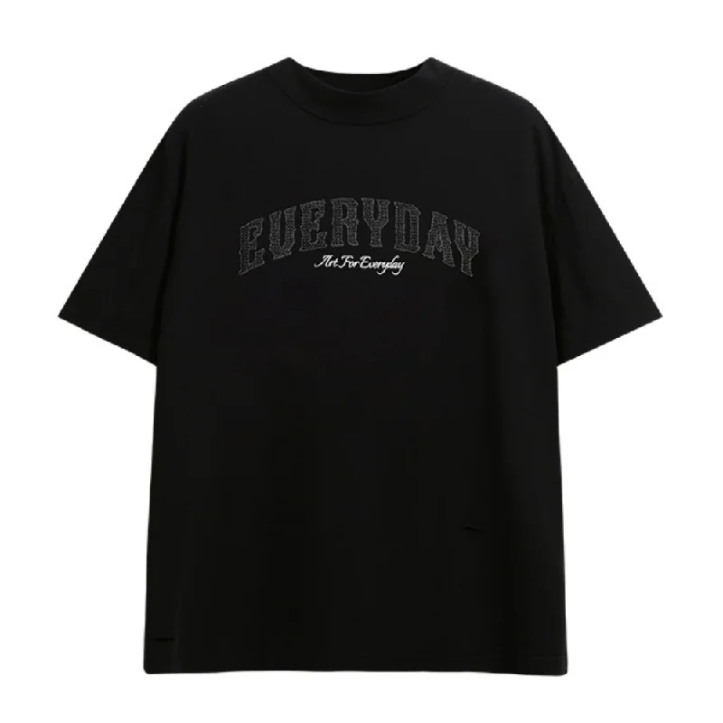 Turtleneck Embroidered T-shirt