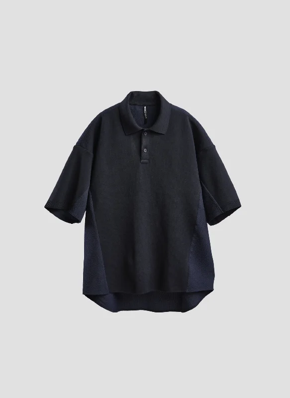 Polyester Business Knit Blocking Polo