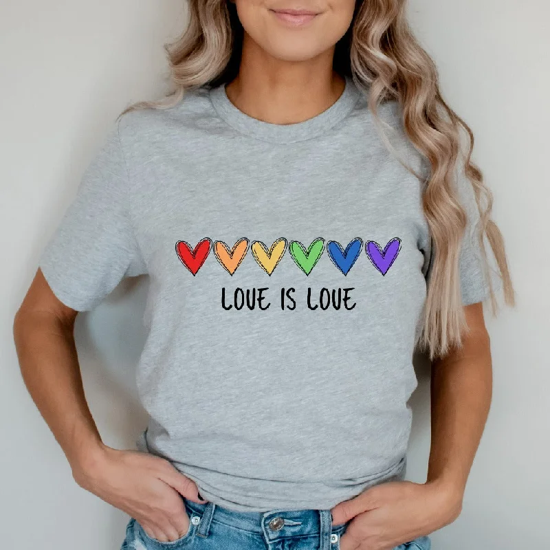 Rainbow Love is Love Shirt, Colorful LGBTQ Ally Apparel, Pride Events TShirt, Thoughtful Coming Out Gift