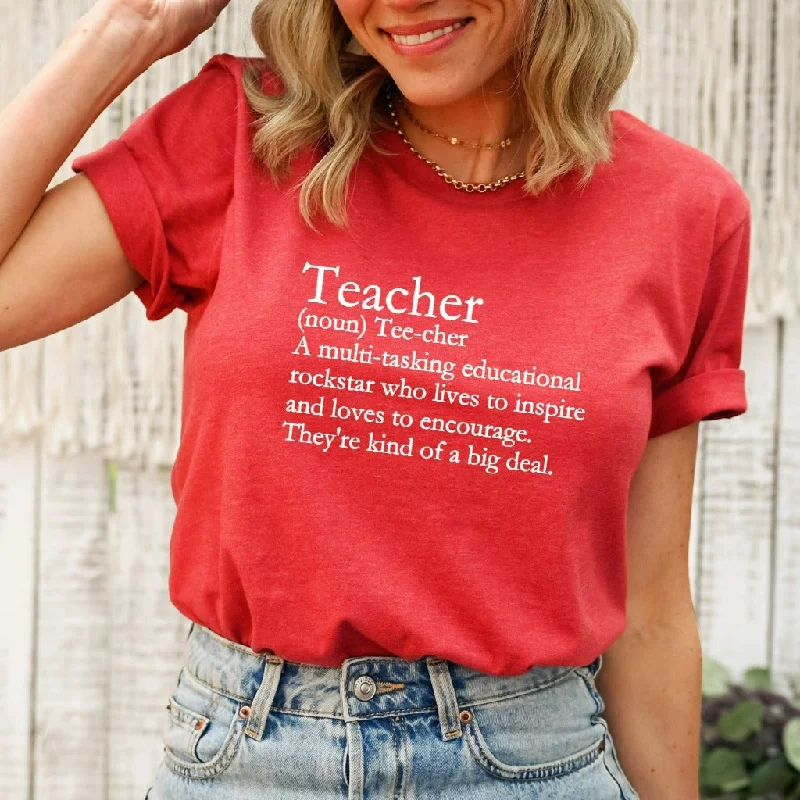 Teacher Shirts, Teacher Appreciation Gift, Teacher Definition TShirt, Teaching Graphic Tee, Cute Back to School Tee