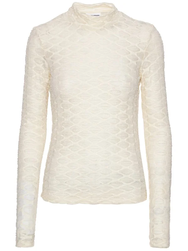 Bubble Wrap Turtleneck - Pearl