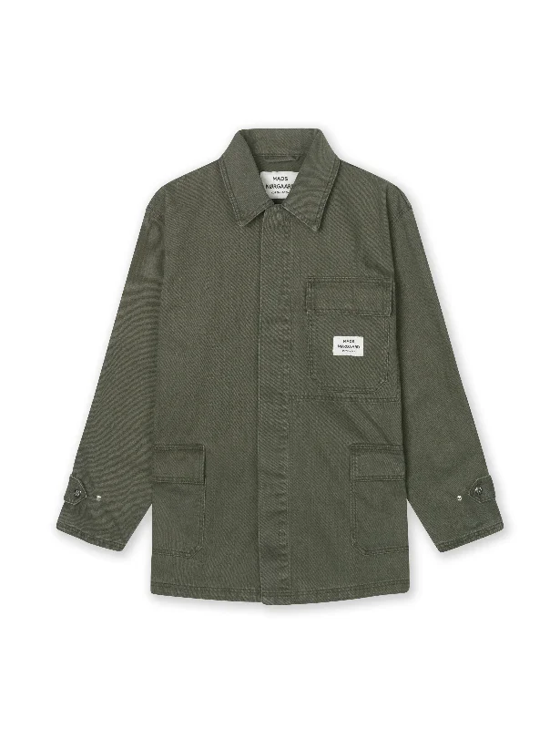 Soil Denim Johnny Jacket, Forest Night