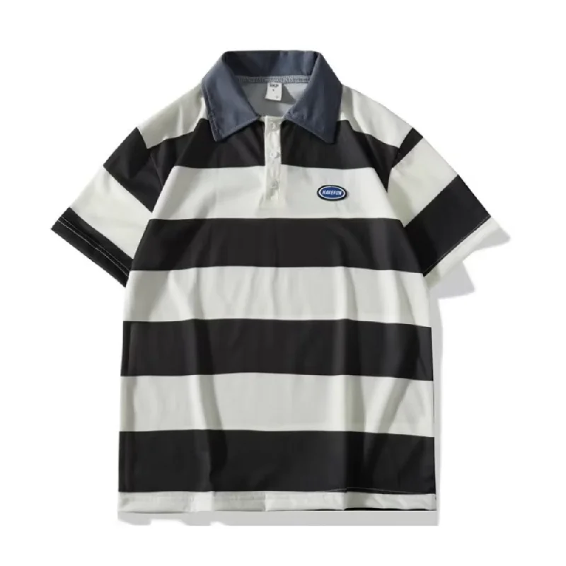 Japanese Contrast Polo Shirt