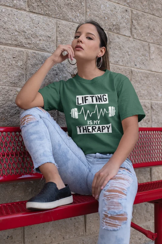 Weightlifting Therapy Printed Oversized T-shirt for women