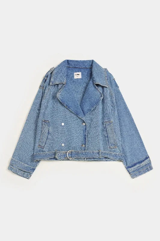 Super Cropped Denim Jacket