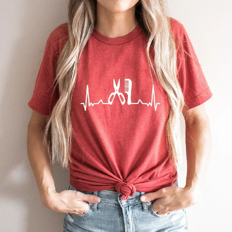 Hairstylist Heartbeat Shirt, Hair Dresser Shirt, Hairstylist Gift, Hair Dresser Gift, Gift for Hairstylist