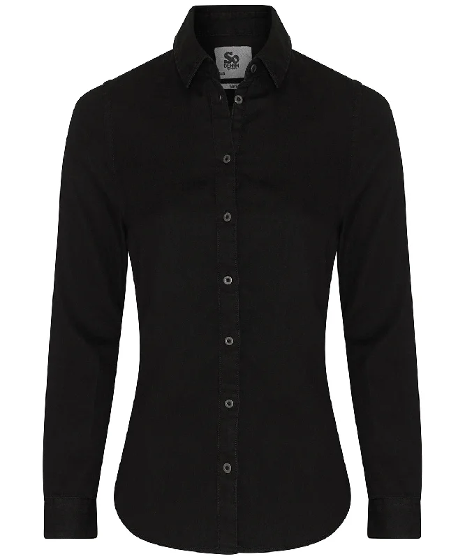 Black - Women's Lucy denim shirt