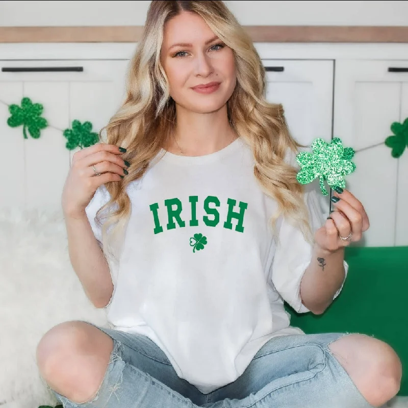 Irish Shirt, St. Patrick's Day Graphic Tee, St. Patty's Day Party TShirt, Shamrock T-Shirt, Gift for Her