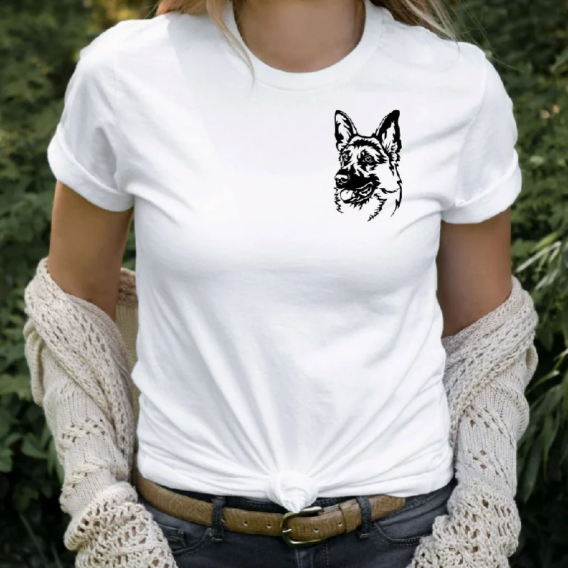 German Shepherd Shirt, Cute Dog Mom TShirt, Dog Graphic Tee, Dog Dad Gift, Dog Lover