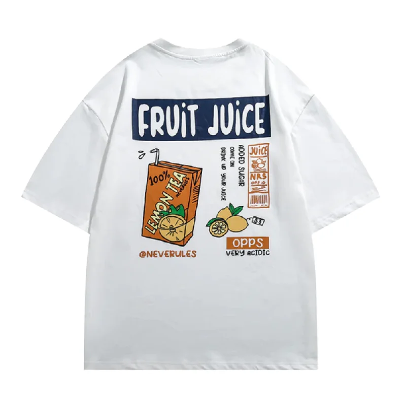 “Juice Pattern Cotton” T-shirt