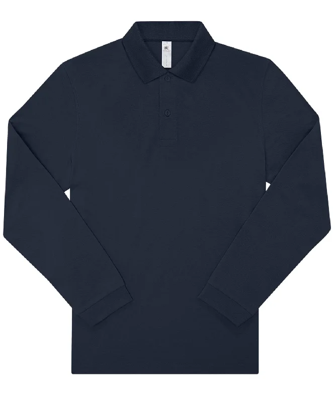 Navy* - B&C My Polo 210 LSL