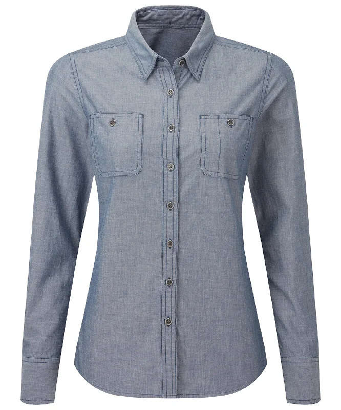 Indigo Denim - Women’s Chambray shirt, organic and Fairtrade certified