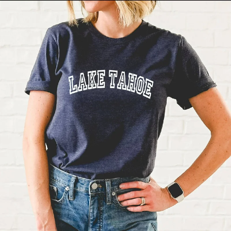 Lake Tahoe Shirt, Tahoe Unisex Graphic Tee, Preppy California TShirt, Lake Tahoe Nevada