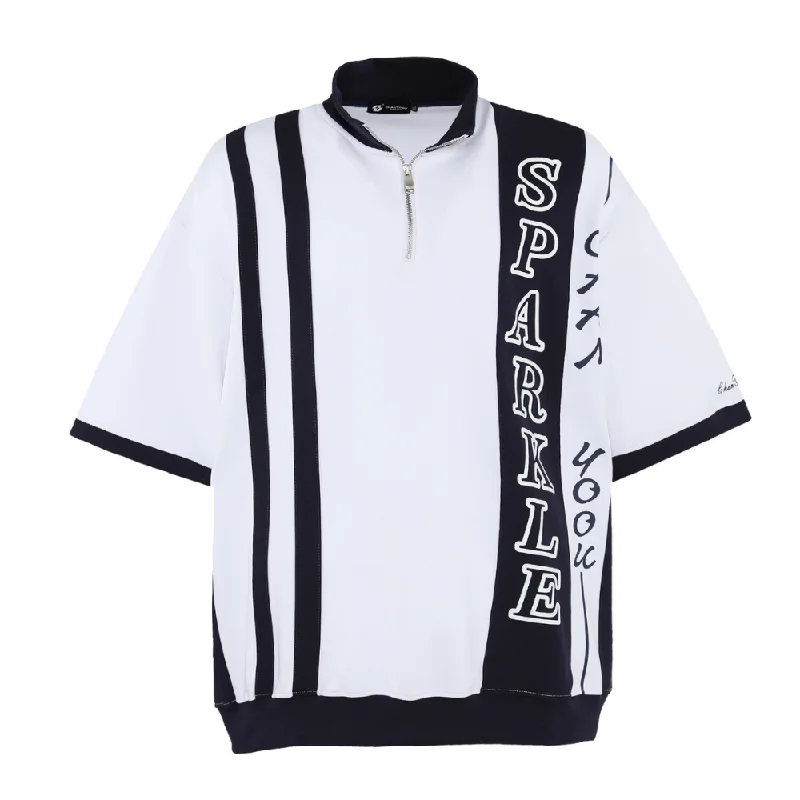 Retro Half-Zip Polo Shirt