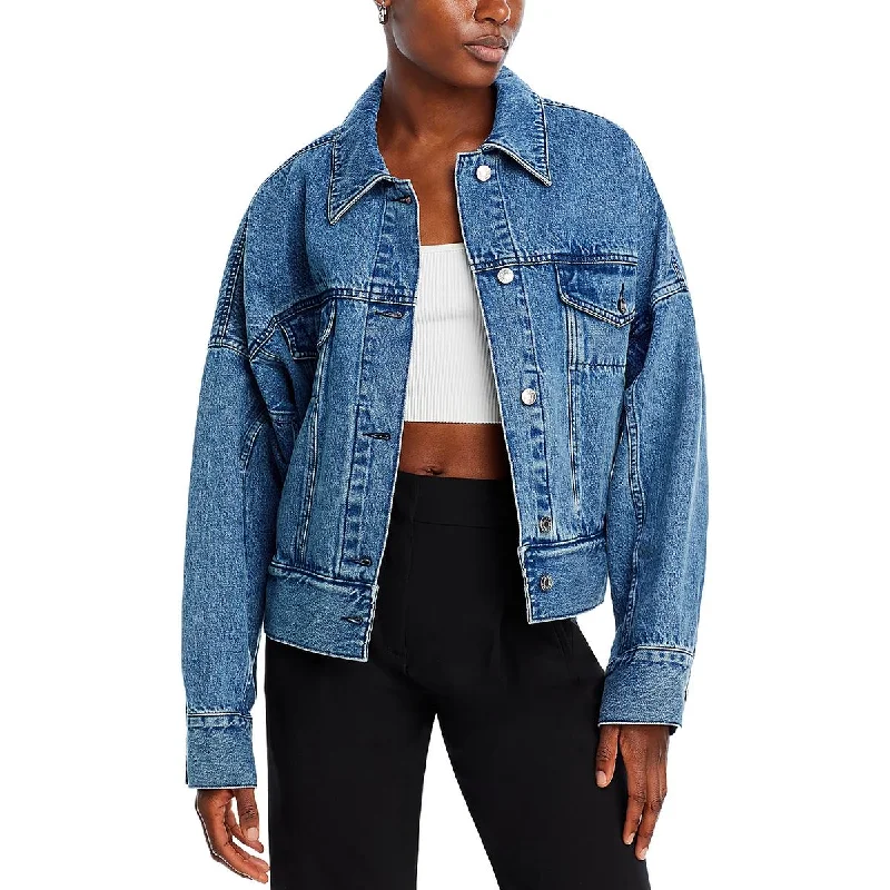 3.1 Phillip Lim Womens Boxy Trucker Denim Jacket