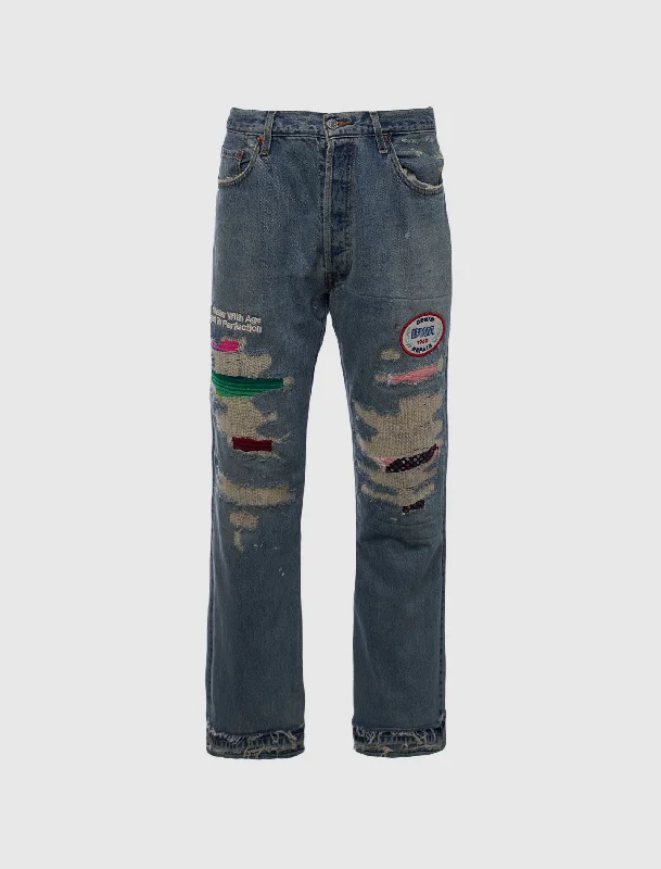 DENIM REPAIR PANTS