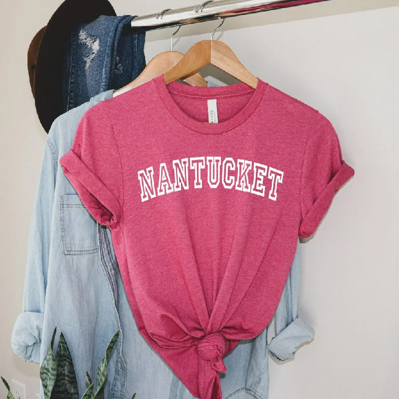 Nantucket Shirt, Preppy Graphic Tee for Women, Nantucket Massachusetts, Vacation T Shirt