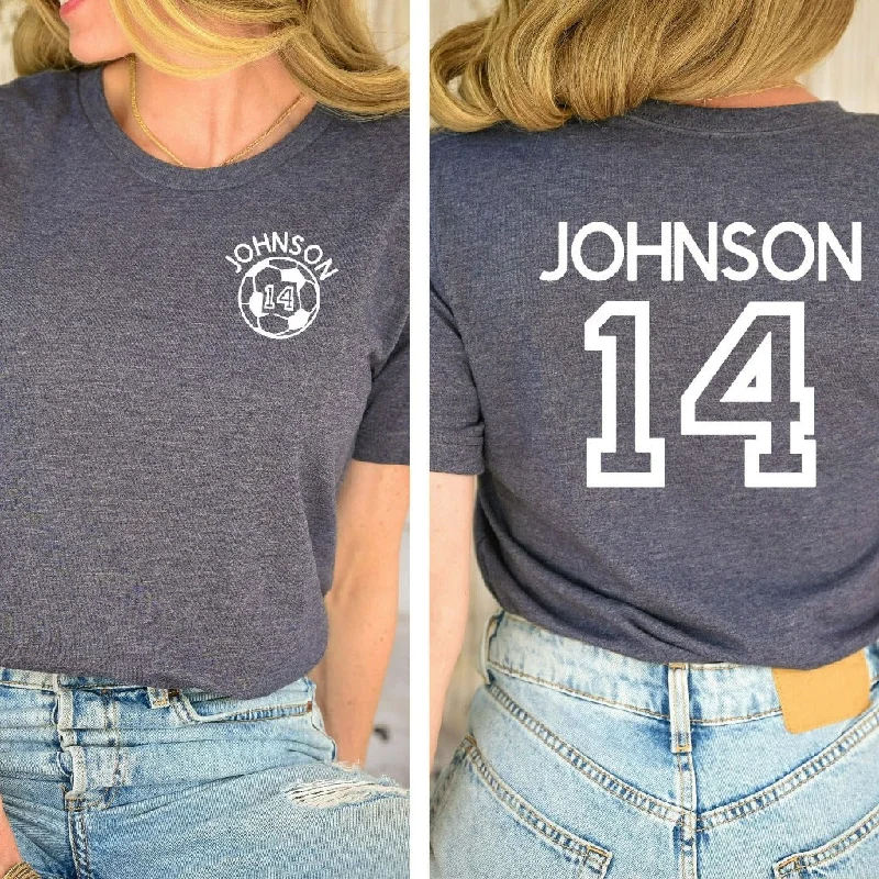 Personalized Soccer Gameday Shirt, Soccer Mom TShirt, Soccer Fan Graphic Tee, Gift for Soccer Mom