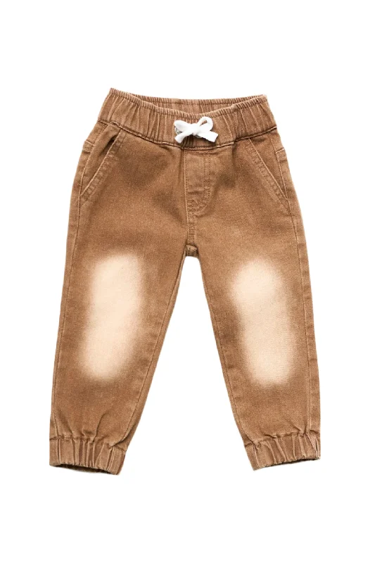 Imperfect Denim Jogger - Camel