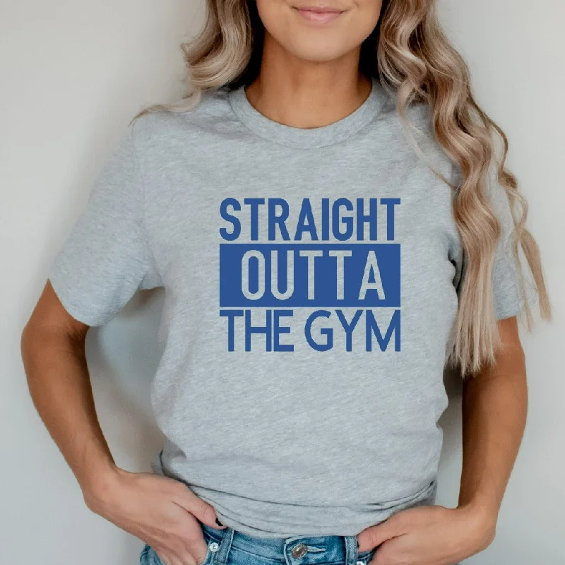 Straight Outta the Gym Shirt, Funny Workout TShirt, Cute Fitness Graphic Tee, Crossfit Shirt, Running Shirt