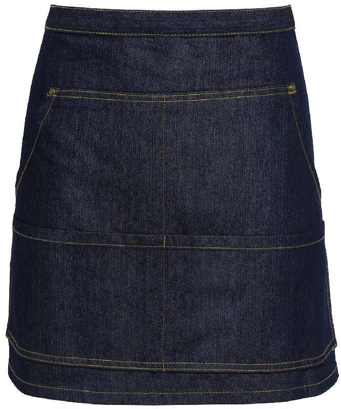 Indigo Denim - Jeans stitch denim waist apron