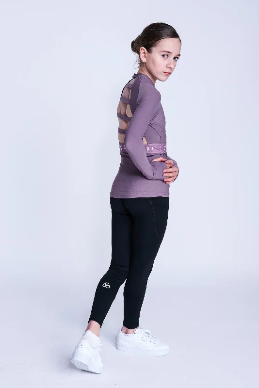 Empower Long-Sleeve Top in Mink