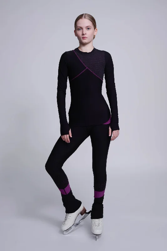 Desire Long-Sleeve Top in Berry