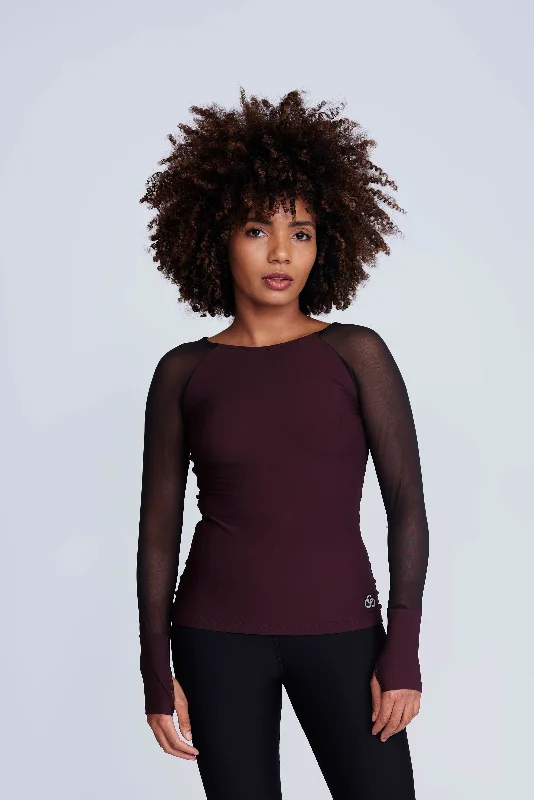 Ignite Long-Sleeve Top in Truffle