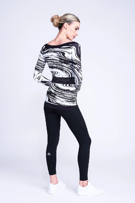 Inspire Long-Sleeve Top in Swirl