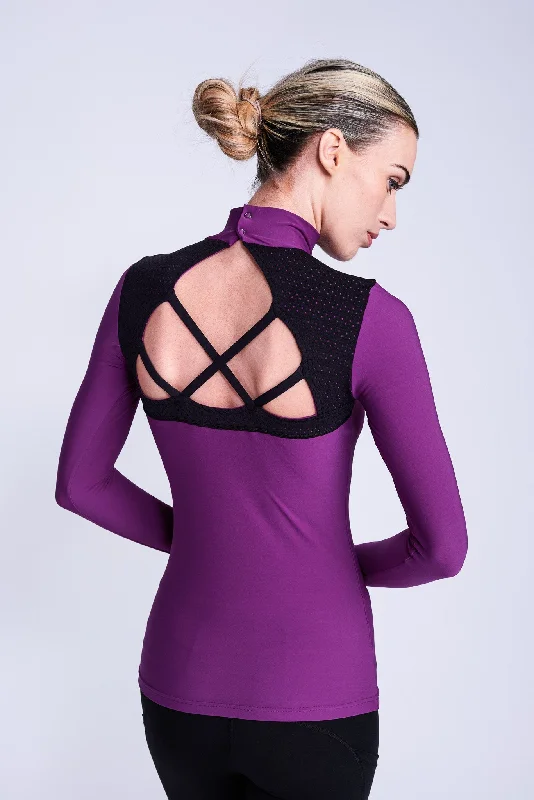 Passion Long-Sleeve Top in Berry