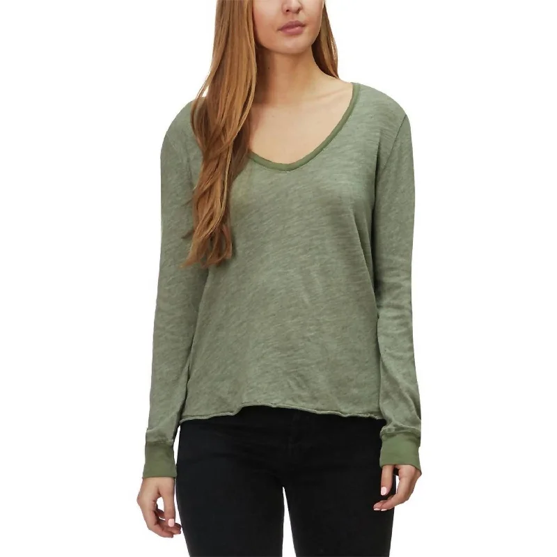 Found My Sass Long-Sleeve Top In Rosemary