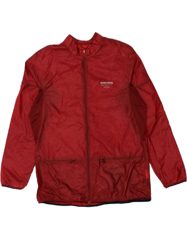 NIKE Womens Rain Jacket UK 18 XL Red Nylon