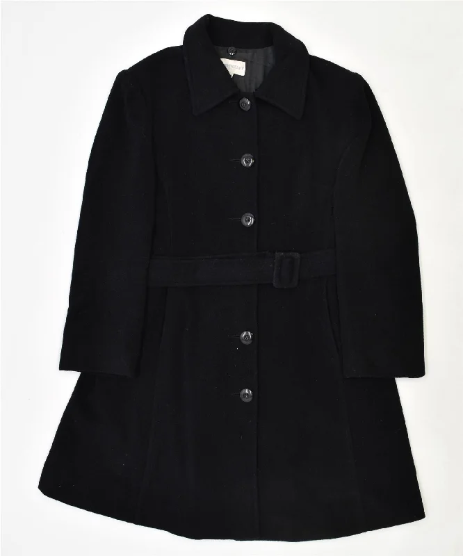 SPORTSTAFF Womens Princess Coat IT 44 Medium Black Wool