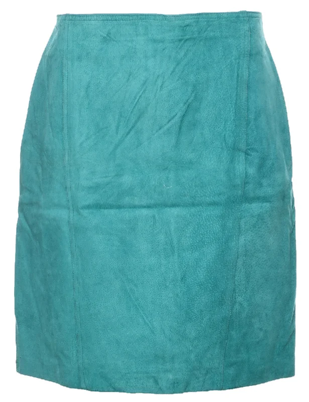 Suede Pencil Skirt - M