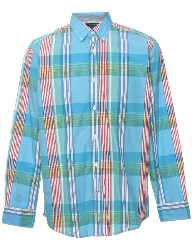 Tommy Hilfiger Checked Blue Shirt - M