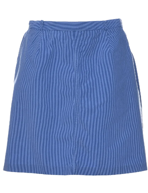 Tommy Hilfiger Striped A-line Skirt - M