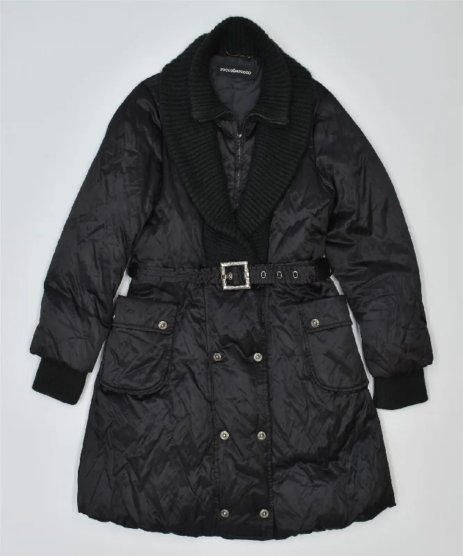 ROCCOBAROCCO Womens Padded Coat UK 18 XL Black Polyester