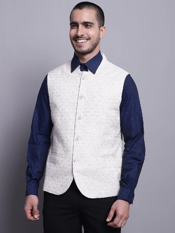 Men Beige Waist Coat