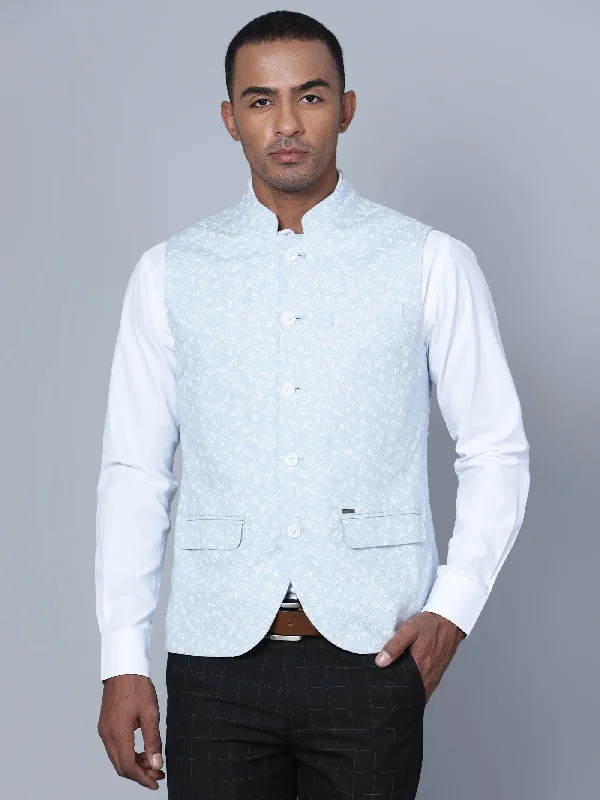 Men Light Grey Waist Coat