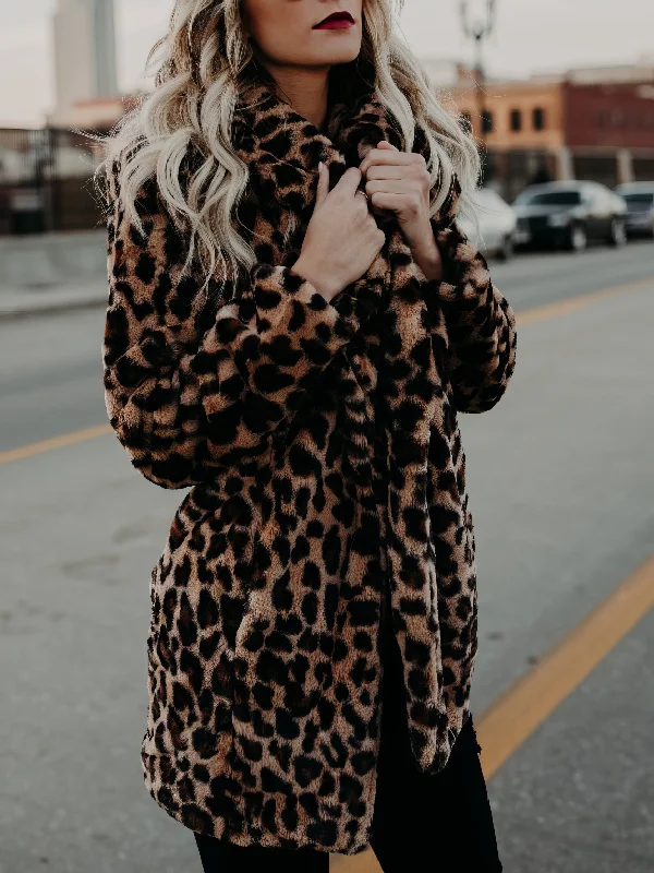 Cozy Leopard Print Coat