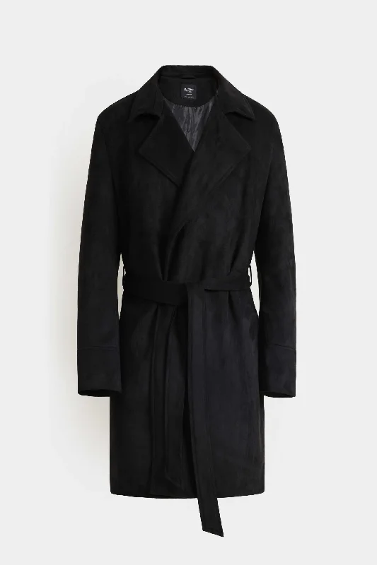 Suede Long Coat