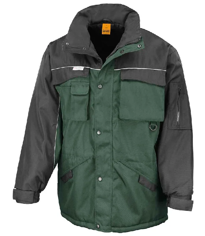 Result Work-Guard Heavy Duty Combo Coat | Bottle Green/Black