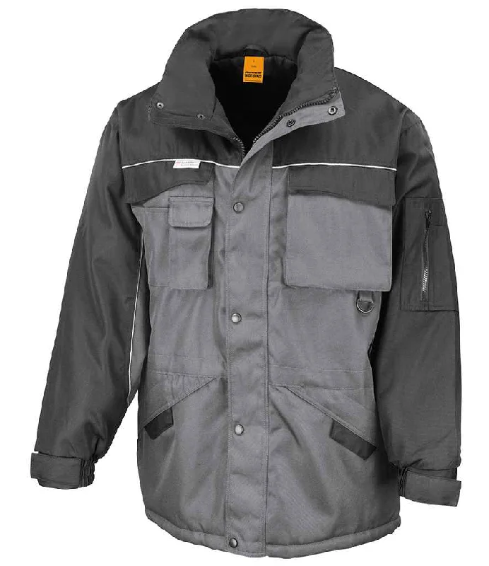 Result Work-Guard Heavy Duty Combo Coat | Grey/Black